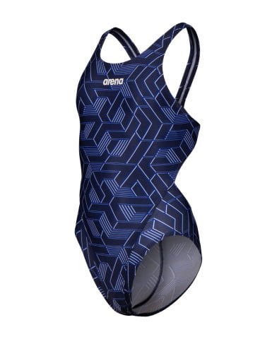 GIRLS ARENA ESCAPE SWIMSUIT SWIM TECH L /NAVY-TEAM NAVY KIZ ÇOCUK MAYOSU
