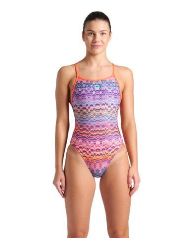 WOMENS ARENA ONDULATION SWIMSUIT LACE BACK/PINK
