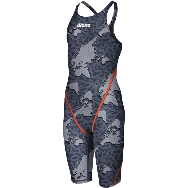 G POWERSKIN ST 2.0  KIZ ÇOCUK YARIŞ MAYOSU/GRAY MAP