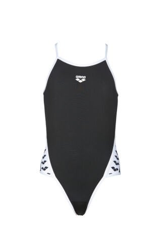 G TEAM STRIPE JR SUPER FLY BACK ONE PIECE KIZ ÇOCUK  YÜZÜCÜ MAYOSU BLACK _ WHITE