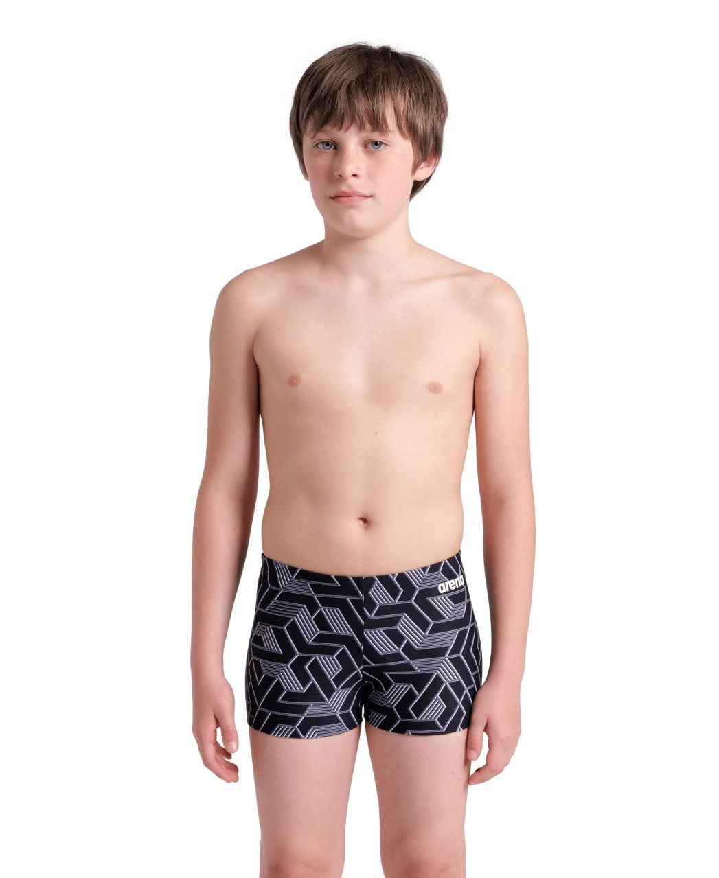 BOYS ARENA ESCAPE SWIM SHORT/BLACK-TEAM BLACK ERKEK ÇOCUK MAYOSU
