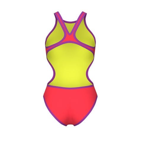 W ARENA ONE BIGLOGO ONE PIECE/CORAL-PURPLE KADIN MAYOSU