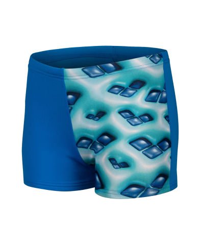 BOYS ARENA LOGO GRAPHIC SWIM SHORT/BLUE RIVER-WATER MULTI ERKEK ÇOCUK MAYOSU