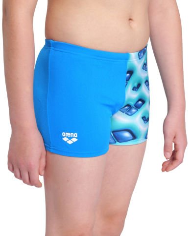 BOYS ARENA LOGO GRAPHIC SWIM SHORT/BLUE RIVER-WATER MULTI ERKEK ÇOCUK MAYOSU