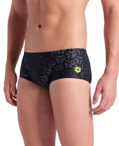 MENS ARENA MONOGRAM SWIM LOW WAIST SHORT/BLACK MULTI-BLACK ERKEK MAYOSU