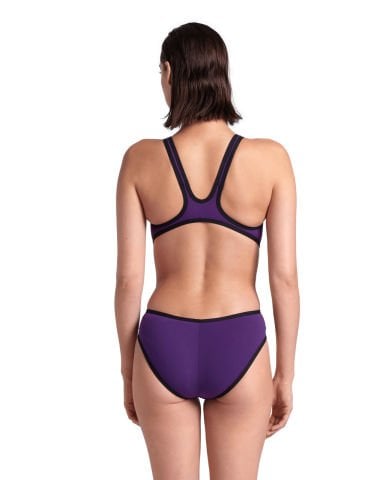 W ARENA ONE BIGLOGO ONE PIECE/PLUM-BLACK KADIN YÜZME MAYOSU