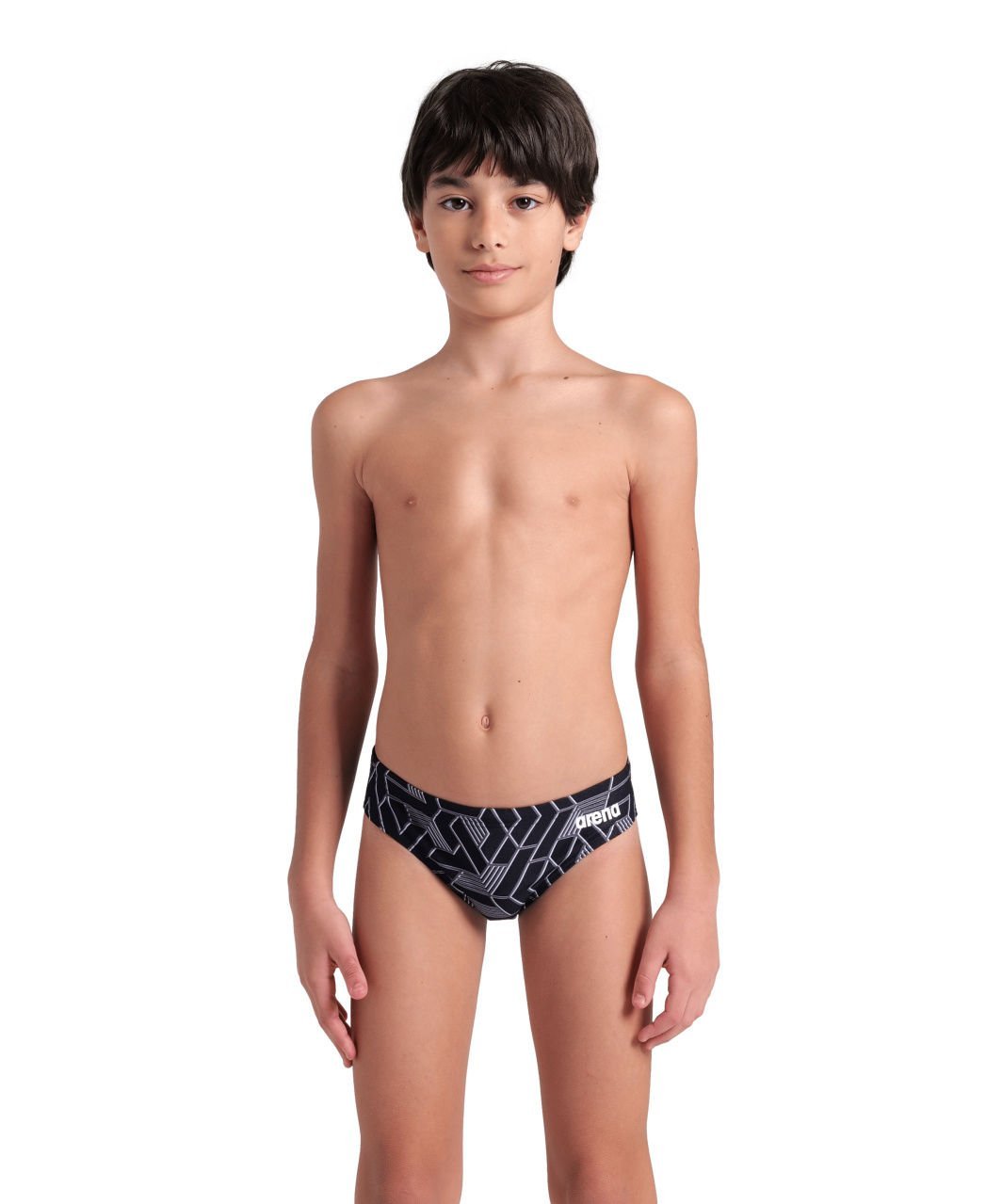 BOYS ARENA ESCAPE SWIM BRIEFS/BLACK-TEAM BLACK ERKEK ÇOCUK MAYOSU