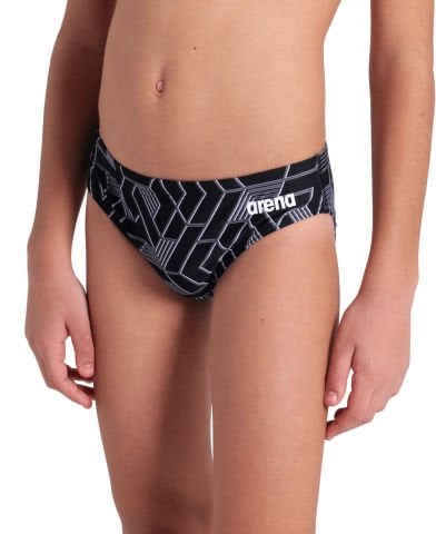 BOYS ARENA ESCAPE SWIM BRIEFS/BLACK-TEAM BLACK ERKEK ÇOCUK MAYOSU