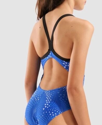 GIRLS ARENA FIREFLOW LIGHTDROP BACK/BLACK-TEAM ROYAL KIZ ÇOCUK MAYOSU