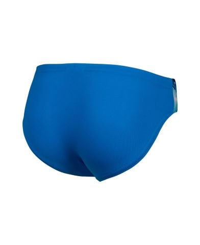 BOYS ARENA LOGO GRAPHIC SWIM BRIEFS/BLUE RIVER-WATER MULTI ERKEK ÇOCUK MAYOSU