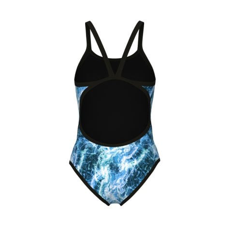 WOMEN'S ARENA PACIFIC SWIMSUIT SUPER FLY BACK/BLACK-BLUE MULTI KADIN MAYOSU