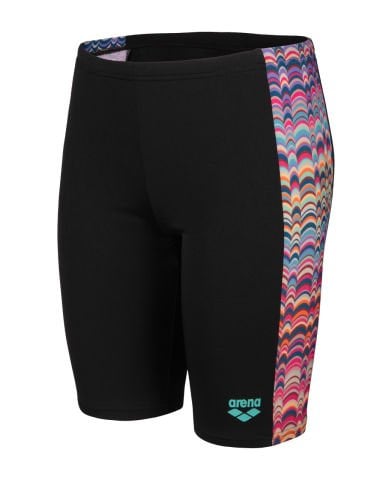 BOYS ARENA ONDULATION SWIM JAMMER/BLACK-MULTI VIOLET ERKEK ÇOCUK MAYOSU