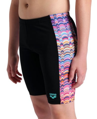 BOYS ARENA ONDULATION SWIM JAMMER/BLACK-MULTI VIOLET ERKEK ÇOCUK MAYOSU