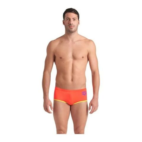 MENS ARENA ONE LOW WAIST SHORT BIGLOGO/BRIGHT CORAL-SOFT GREEN ERKEK MAYOSU