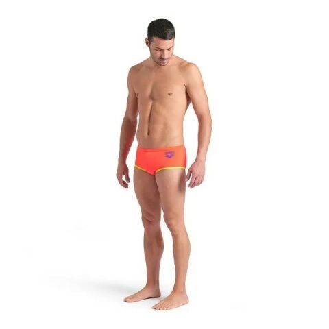 MENS ARENA ONE LOW WAIST SHORT BIGLOGO/BRIGHT CORAL-SOFT GREEN ERKEK MAYOSU