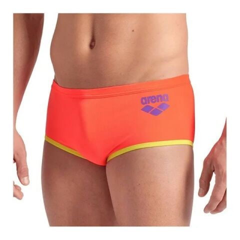 MENS ARENA ONE LOW WAIST SHORT BIGLOGO/BRIGHT CORAL-SOFT GREEN ERKEK MAYOSU