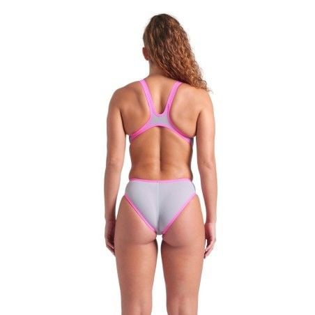 W ARENA ONE BIGLOGO ONE PIECE/SEA FOAM-FLUO PINK KADIN MAYOSU