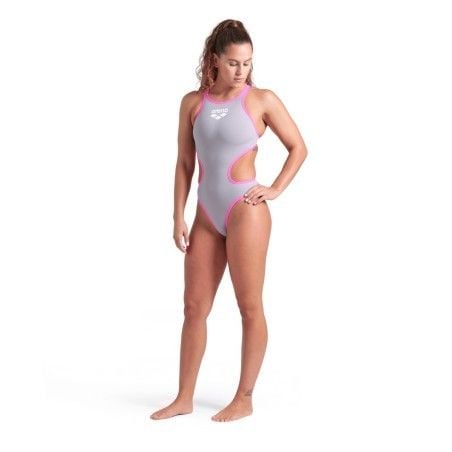 W ARENA ONE BIGLOGO ONE PIECE/SEA FOAM-FLUO PINK KADIN MAYOSU