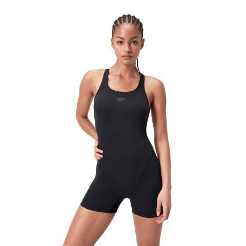 Speedo Eco Endurance+ Legsuit Siyah Kadın Yüzücü Mayosu