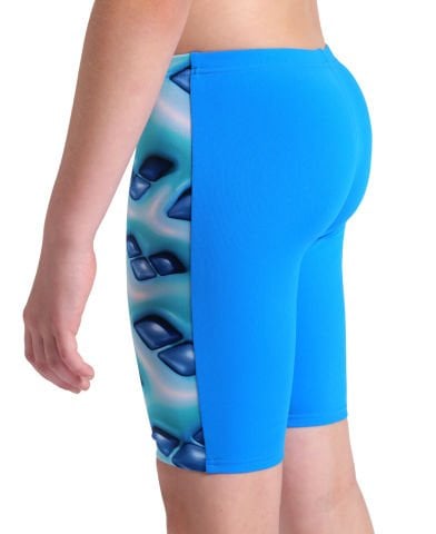 BOYS ARENA LOGO GRAPHIC SWIM JAMMER/BLUE RIVER-WATER MULTI ERKEK ÇOCUK MAYOSU