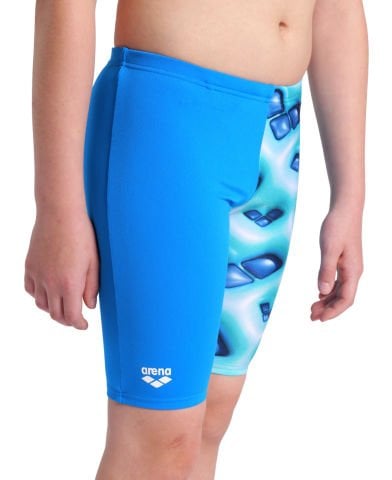 BOYS ARENA LOGO GRAPHIC SWIM JAMMER/BLUE RIVER-WATER MULTI ERKEK ÇOCUK MAYOSU
