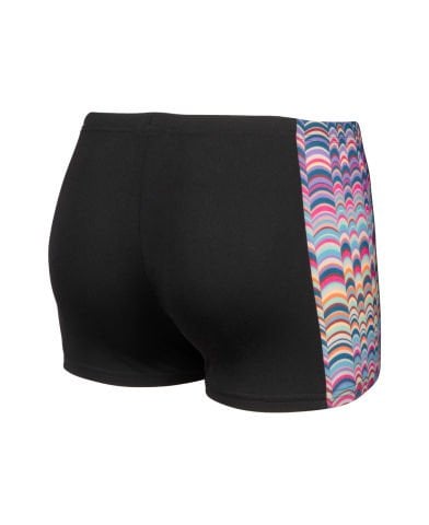 BOYS ARENA ONDULATION SWIM SHORT/BLACK-MULTI VIOLET ERKEK ÇOCUK MAYOSU