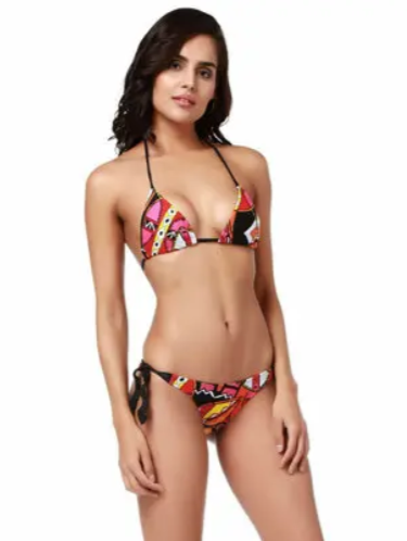W MAORI TRIANGLE KADIN BİKİNİ /BLACK - BLACK