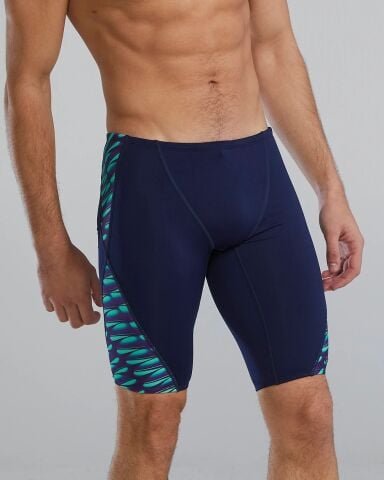 TYR Men's Jammer - Dragonflyte/NAVY GREEN NAVY erkek mayosu