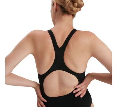 Speedo Eco End+ Ess Mdlt Af Blk Kadın Mayo siyah