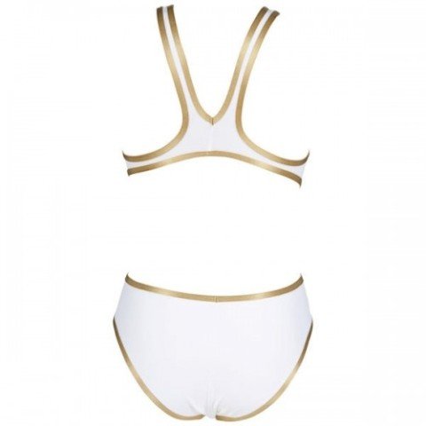 W ARENA ONE BIGLOGO KADIN YÜZÜCÜ MAYOSU / WHITE GOLD