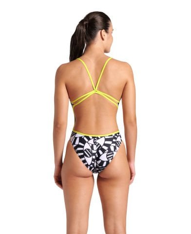 WOMENS ARENA OPEN YOUR EYES SWIMSUIT LACE BACK KADIN MAYOSU