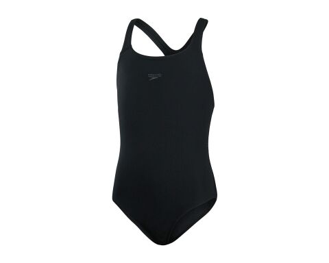 Speedo Eco End Medalist Kız Çocuk Yüzücü Mayosu siyah