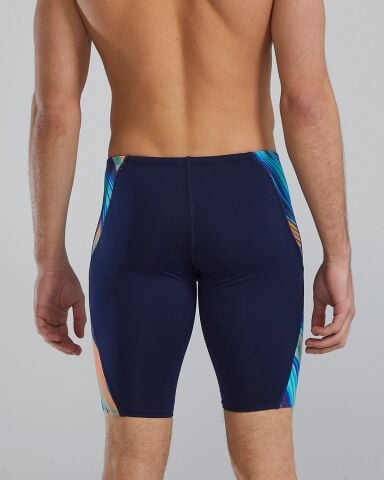 TYR Men's Jammer Swimsuit - Riptidal/NAVY TEAL ORANGE erkek mayosu