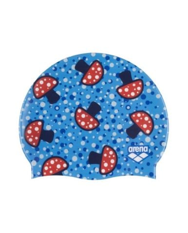 HD CAP / MUSHROOMS FUNNY PRINTS SİLİKON YÜZÜCÜ BONESİ