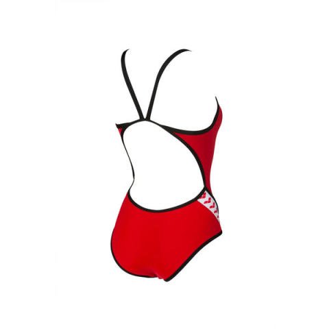 W TEAM STRIPE SUPER FLY BACK ONE PIECE KADIN YÜZÜCÜ MAYOSU/  RED BLACK