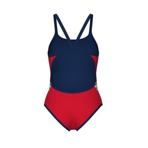 WOMEN'S ARENA ICONS SUPER FLY BACK SOLID/RED-NAVY KADIN YÜZME MAYOSU