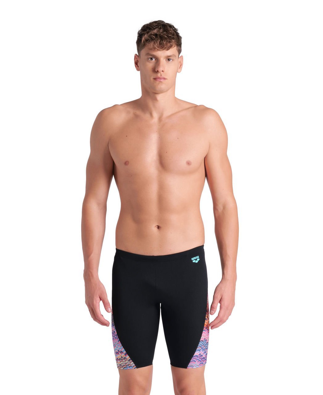 MENS ARENA ONDULATION SWIM JAMMER/BLACK-MULTI VIOLET ERKEK MAYOSU