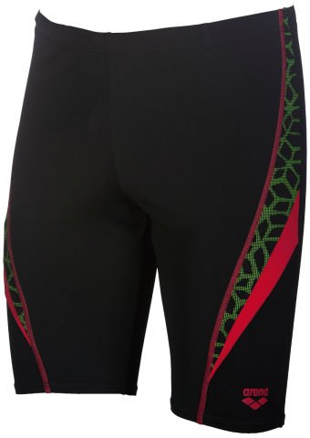 M MICROCARBONITE  ERKEK YÜZÜCÜ MAYOSU / BLACK, RED, LEAF