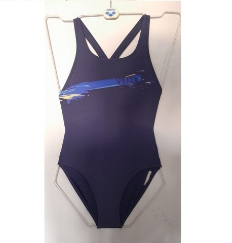 W SPEEDO MUSCLEBACK KADIN YÜZÜCÜ MAYOSU  / GREYISH BLUE-BLUE