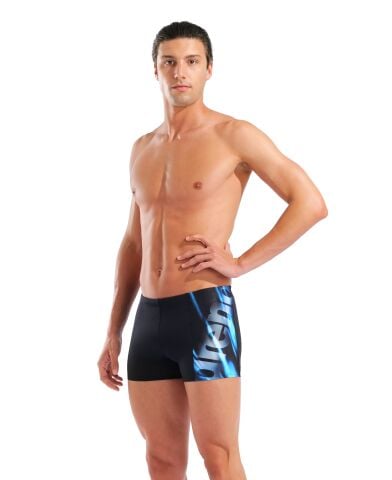 M ARENA PLACEMENT SWIM SHORT BLACK erkek mayosu
