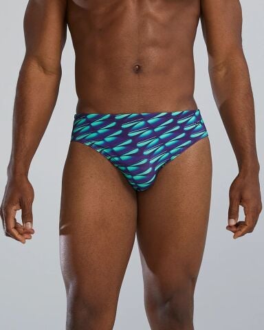 TYR Men's Brief - Dragonflyte/GREEN NAVY erkek mayosu