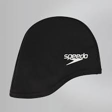 SPEEDO JUNIOR POLYESTER CAP / BLACK