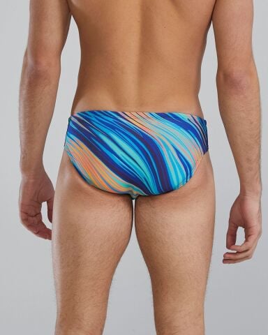 TYR Men's Brief Swimsuit - RIPTIDAL/TEAL ORANGE erkek mayosu