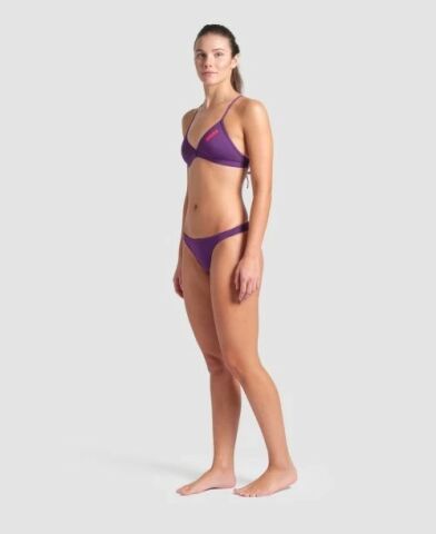 WOMENS TEAM SWIM BOTTOM SOLID/PLUM-BRIGHT CORAL BİKİNİ ALTI