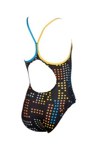 G NEON JR ONE PIECE KIZ ÇOCUK YÜZÜCÜ MAYOSU  / BLACK, TURQUOISE