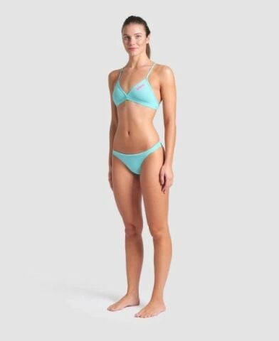 WOMENS TEAM SWIM TOP TIE BACK SOLID/WATER-SHOCKING PINK BİKİNİ ÜSTÜ