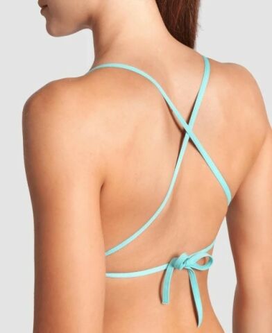 WOMENS TEAM SWIM TOP TIE BACK SOLID/WATER-SHOCKING PINK BİKİNİ ÜSTÜ