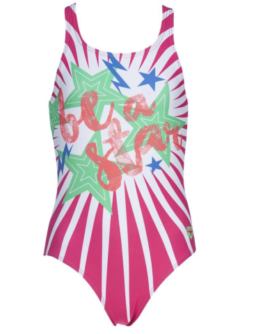 G VİBES JR SWIM PRO ONE PİECE  KIZ ÇOCUK YÜZÜCÜ MAYOSU FREAK ROSE ROYAL