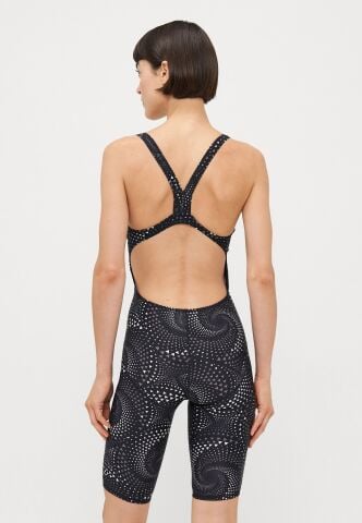 WOMEN'S ARENA PRINTED FULL BODY/TEAM BLACK kadın mayosu