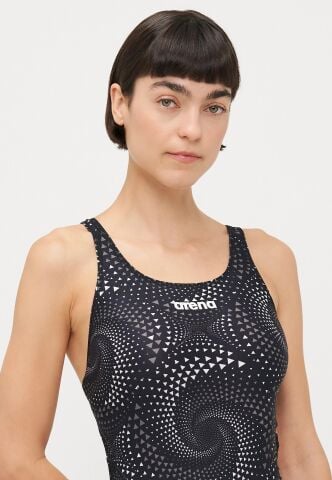 WOMEN'S ARENA PRINTED FULL BODY/TEAM BLACK kadın mayosu